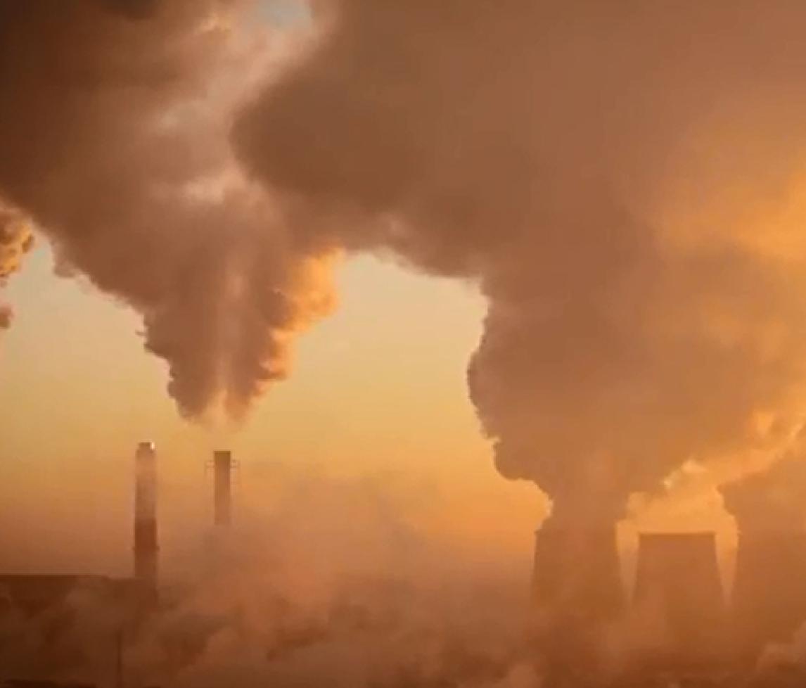 Pollution from a power station