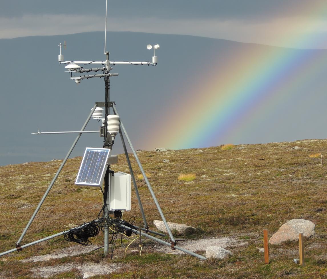 Cairngorms AWS and rainbow